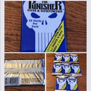 8 sealed 1992 Punisher (Marvel) comic cards
